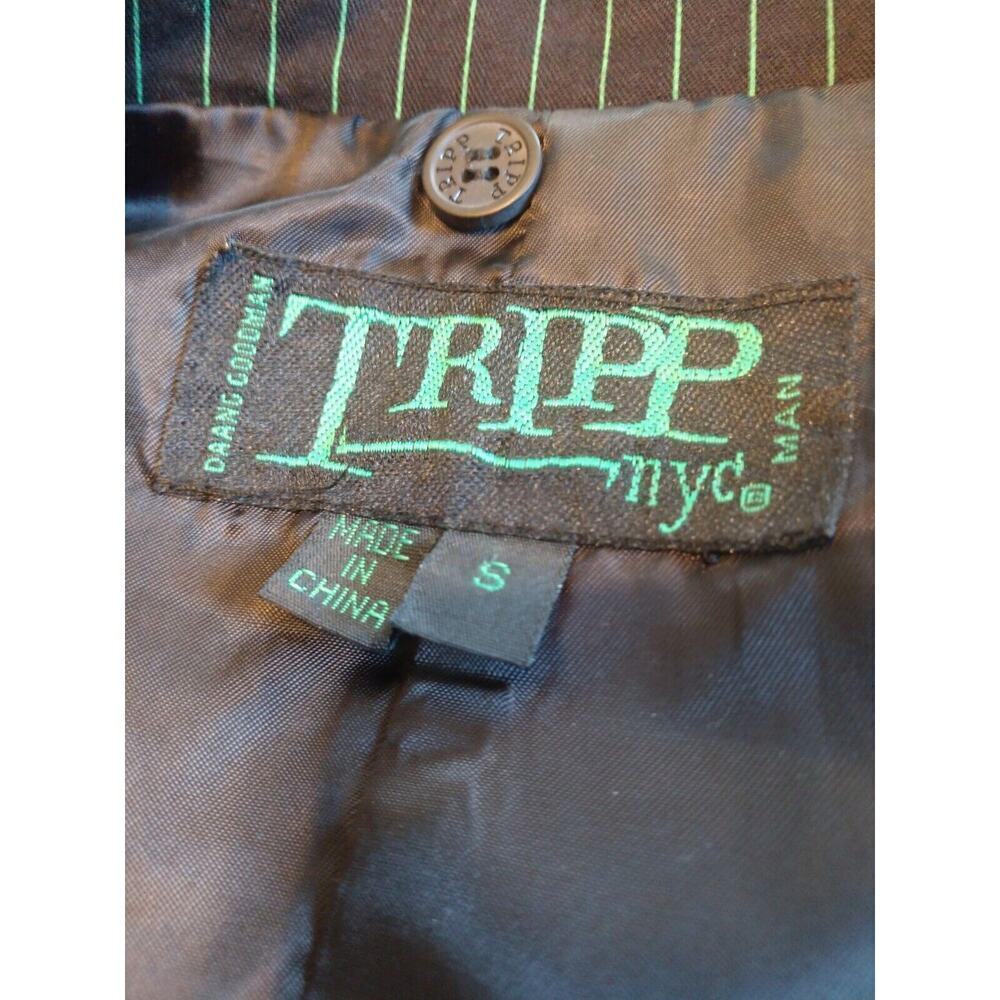 TRIPP NYC Vest Dang Goodman Corset Goth Punk Steampunk Small Black Green - Picture 5 of 9